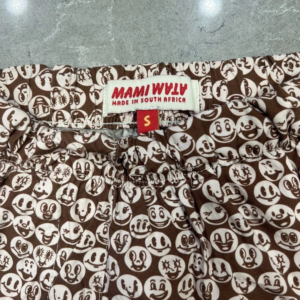 Mami Wata Made In South Africa Youth Funny Faces Shorts Size Small